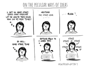 Peculiar world of ideas cartoon