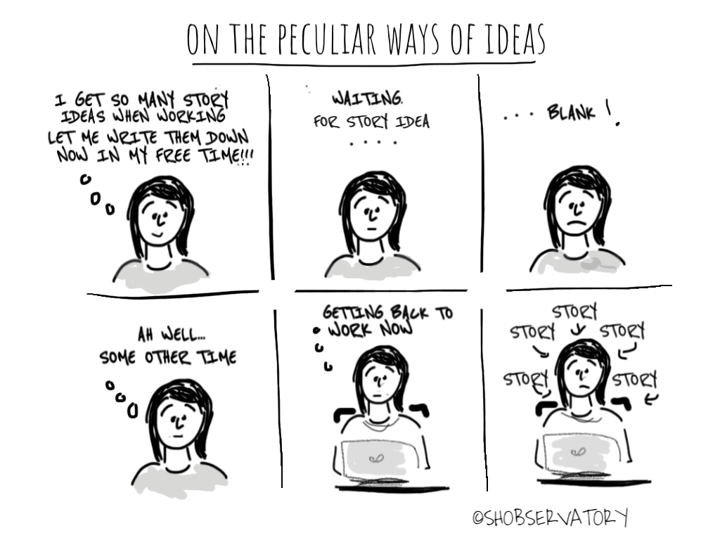 Peculiar world of ideas cartoon